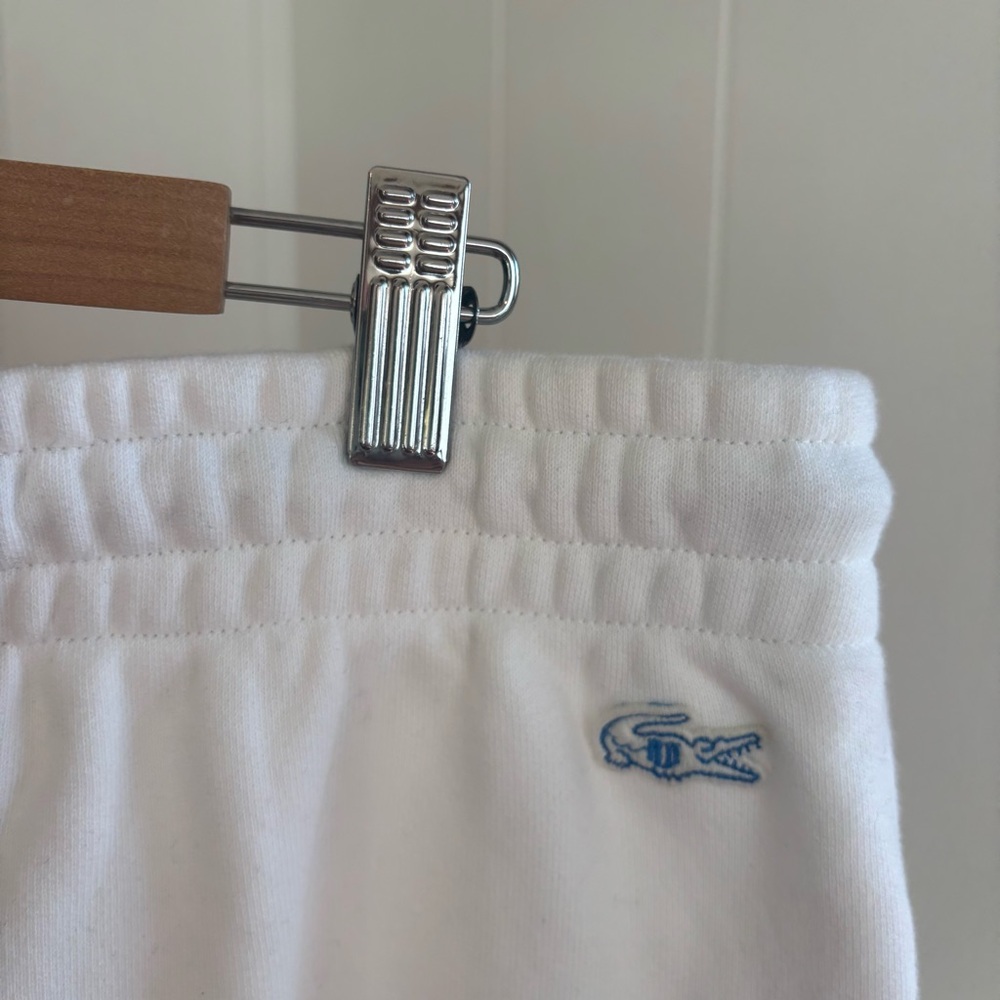 Lacoste x Venus Williams Unisex XL White Track Pants Joggers NWT Athleisure NOTE